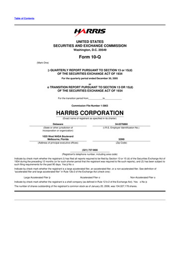 Thumbnail L3Harris Technologies 10-Q Quarterly Report FY 