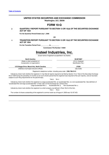 Vorschaubild Insteel Industries 10-Q Quartalsbericht  