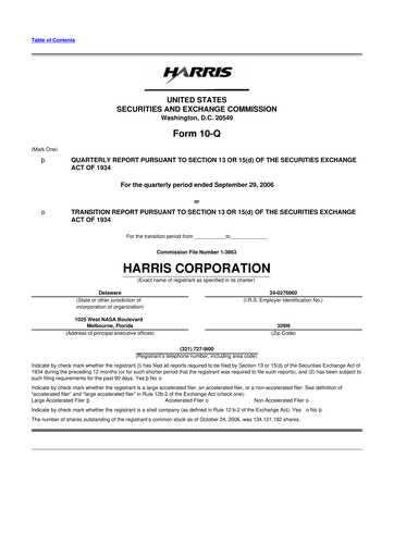 Thumbnail L3Harris Technologies 10-Q Quarterly Report FY 