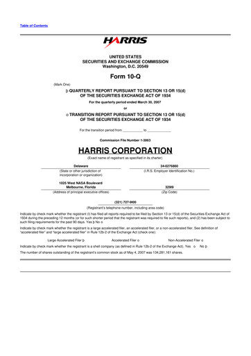 Thumbnail L3Harris Technologies 10-Q Quarterly Report FY 