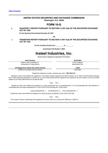 Vorschaubild Insteel Industries 10-Q Quartalsbericht  