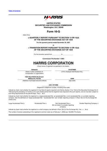 Thumbnail L3Harris Technologies 10-Q Quarterly Report FY 