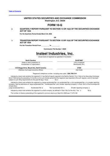 Vorschaubild Insteel Industries 10-Q Quartalsbericht  