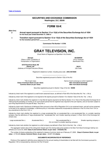 Thumbnail Gray Media
 10-K Annual Report 