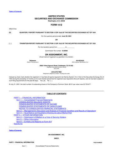 Thumbnail ASGN 10-Q Quarterly Report FY 