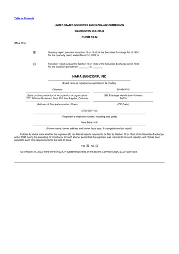 Thumbnail Hope Bancorp 10-Q Quarterly Report FY 