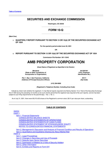 Thumbnail Prologis 10-Q Quarterly Report FY 