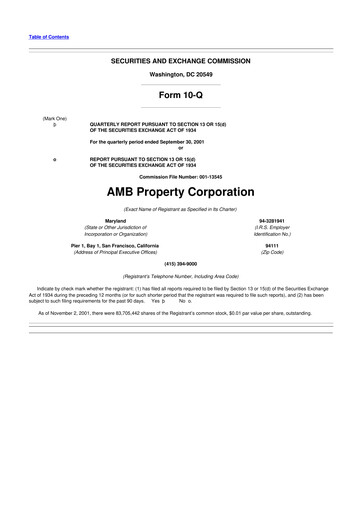 Thumbnail Prologis 10-Q Quarterly Report FY 
