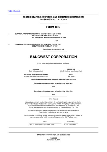 Thumbnail First Hawaiian Bank
 10-Q Quarterly Report FY 