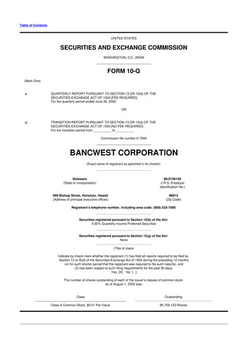 Thumbnail First Hawaiian Bank
 10-Q Quarterly Report FY 