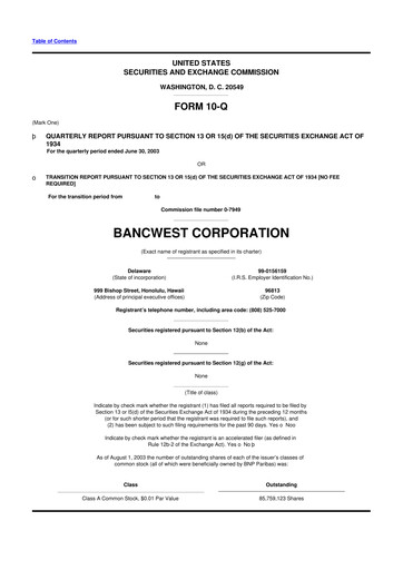 Thumbnail First Hawaiian Bank
 10-Q Quarterly Report FY 