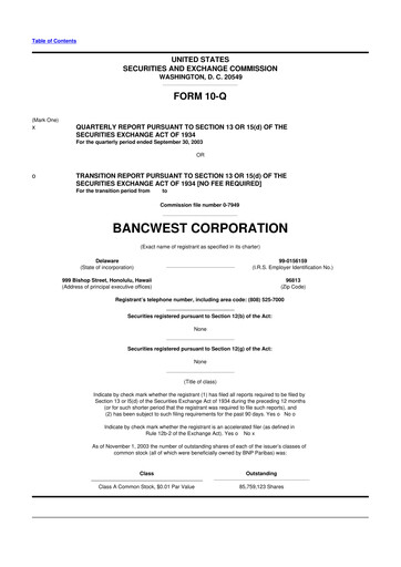 Thumbnail First Hawaiian Bank
 10-Q Quarterly Report FY 