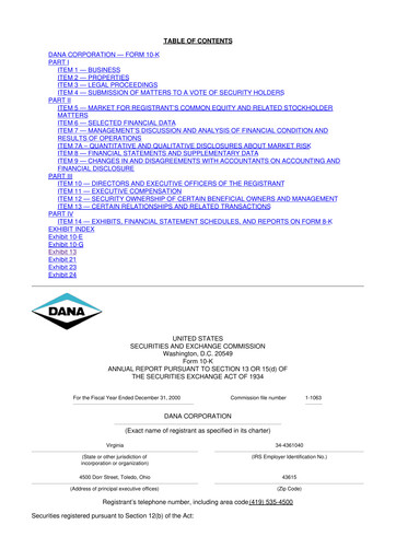 Thumbnail Dana Incorporated 10-K Annual Report 