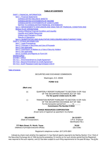 Thumbnail Range Resources
 10-Q Quarterly Report FY 