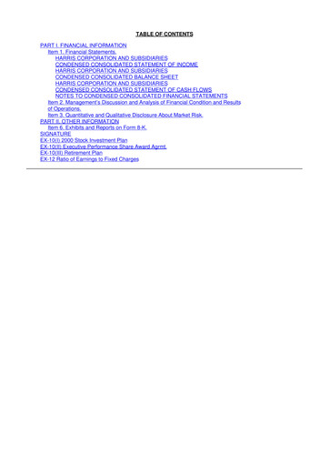 Thumbnail L3Harris Technologies 10-Q Quarterly Report FY 