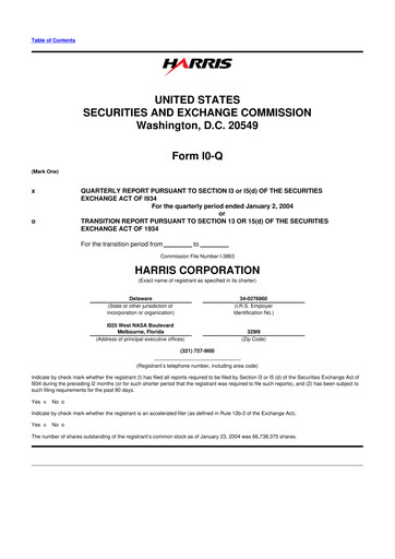 Thumbnail L3Harris Technologies 10-Q Quarterly Report FY 