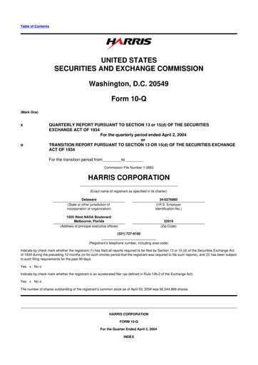 Thumbnail L3Harris Technologies 10-Q Quarterly Report FY 