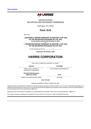 Thumbnail L3Harris Technologies 10-Q Quarterly Report FY 