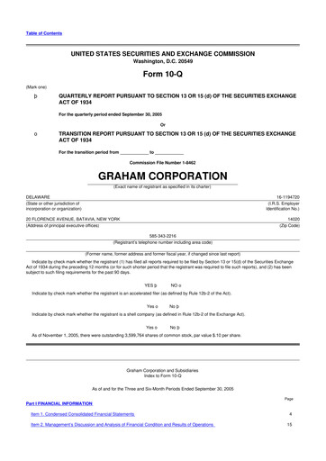 Thumbnail Graham Corporation
 10-Q Quarterly Report FY 