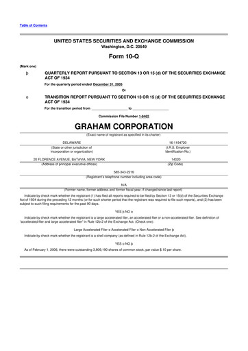 Thumbnail Graham Corporation
 10-Q Quarterly Report FY 