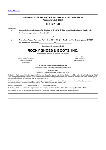 Thumbnail Rocky Brands 10-Q Quarterly Report FY 