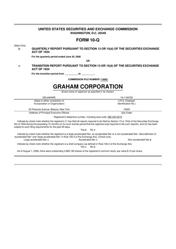 Thumbnail Graham Corporation
 10-Q Quarterly Report FY 