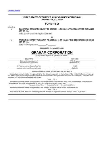 Thumbnail Graham Corporation
 10-Q Quarterly Report FY 