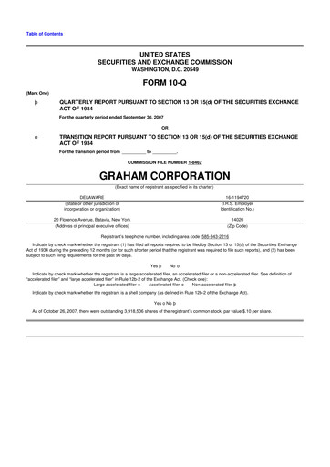 Thumbnail Graham Corporation
 10-Q Quarterly Report FY 