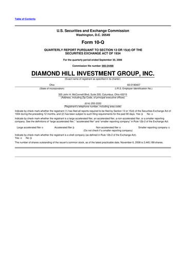 Thumbnail Diamond Hill Investment Group 10-Q Quarterly Report FY 