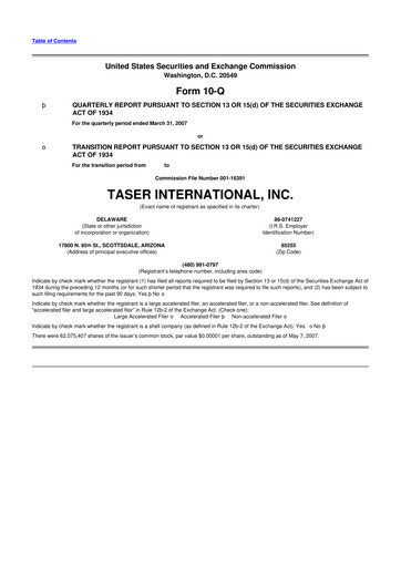 Thumbnail Axon Enterprise
 10-Q Quarterly Report FY 