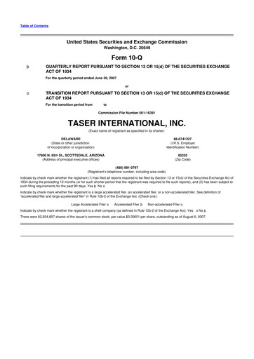 Thumbnail Axon Enterprise
 10-Q Quarterly Report FY 