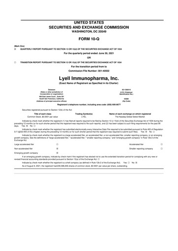 Thumbnail Lyell Immunopharma 10-Q Quarterly Report FY 