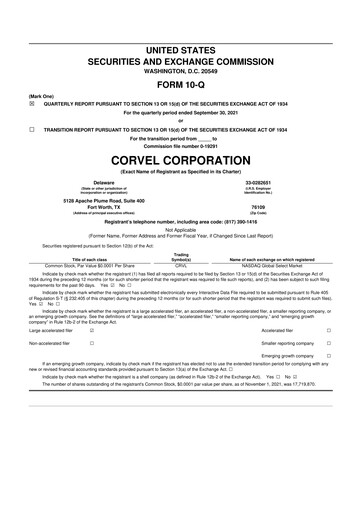 Thumbnail CorVel Corporation
 10-Q Quarterly Report FY2022 