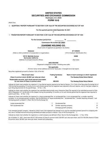 Thumbnail 23andMe 10-Q Quarterly Report FY2021 