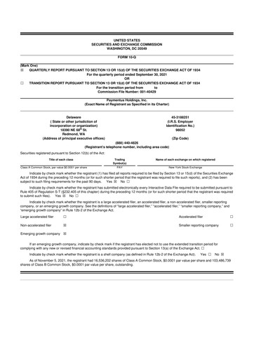 Thumbnail Paymentus 10-Q Quarterly Report FY2021 