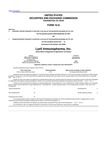 Thumbnail Lyell Immunopharma 10-Q Quarterly Report FY 