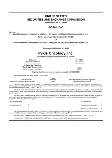 Thumbnail Pyxis Oncology 10-Q Quarterly Report FY 