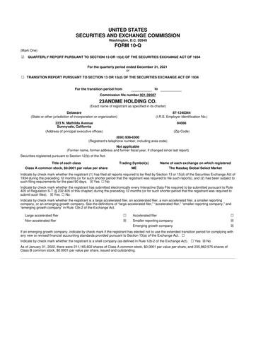 Thumbnail 23andMe 10-Q Quarterly Report FY2021 