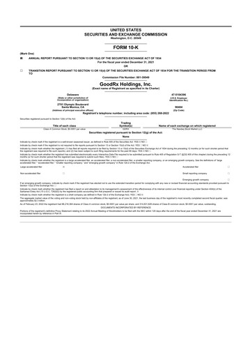 Thumbnail GoodRx 10-K Annual Report 2021