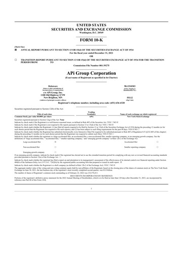 Thumbnail APi Group 10-K Annual Report 2021