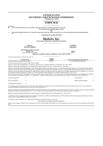 Thumbnail Biodesix 10-K Annual Report 2021