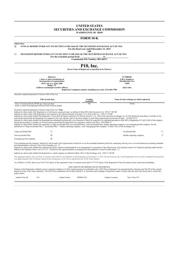 Thumbnail P10 10-K Annual Report 2021