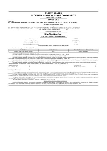 Thumbnail SoundThinking 
 (ShotSpotter) 10-K Annual Report 2021