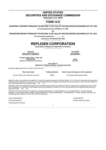 Thumbnail Repligen
 10-Q Quarterly Report FY2022 