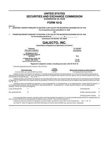 Miniature Damora Therapeutics 10-Q Rapport trimestriel 2022 