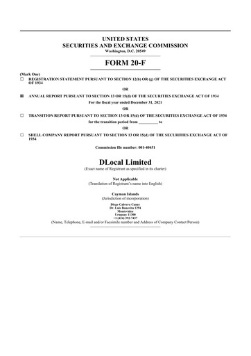 Thumbnail dLocal 20-F Annual Report 2021