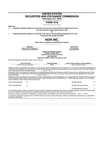 Thumbnail DNOW Inc. 10-Q Quarterly Report FY2022 