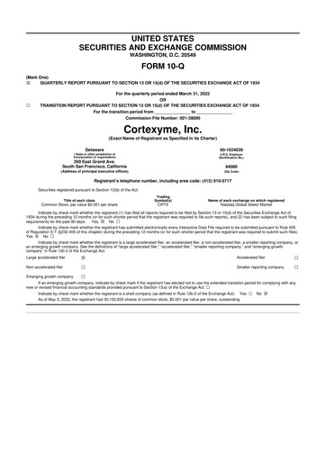 Thumbnail Quince Therapeutics 10-Q Quarterly Report FY2022 