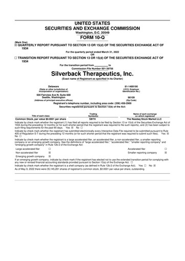 Thumbnail ARS Pharmaceuticals 10-Q Quarterly Report FY 