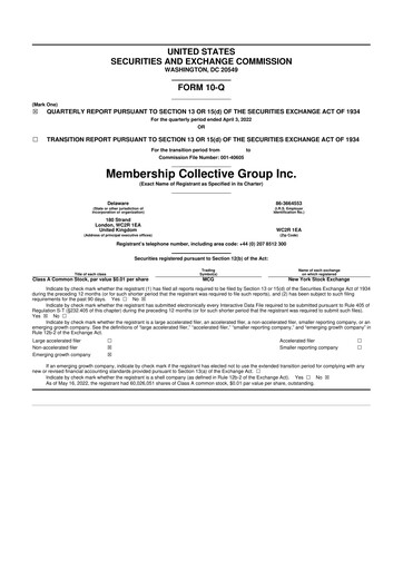 Thumbnail Soho House & Co 10-Q Quarterly Report FY2022 